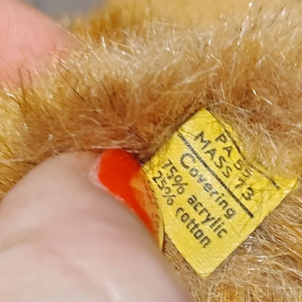 Steiff Vintage Brown Teddy Bear Hand Puppet Puppet - Picture 12 of 13